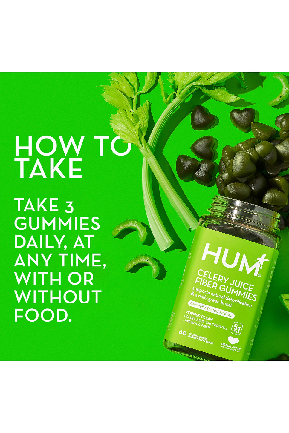 HUM Nutrition Celery Juice Fiber Gummies